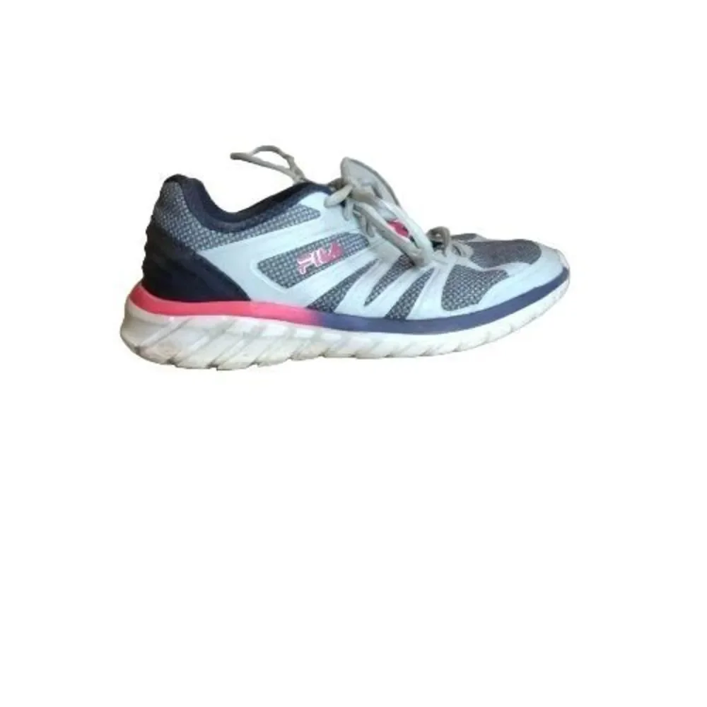 Fila Women’s Athletic Sneakers‎ Shoes Memory Foam Size 8 Gray Pink